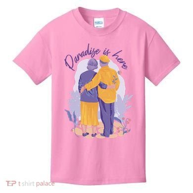 Paradise Is Here Alder Couple Kids T-Shirt