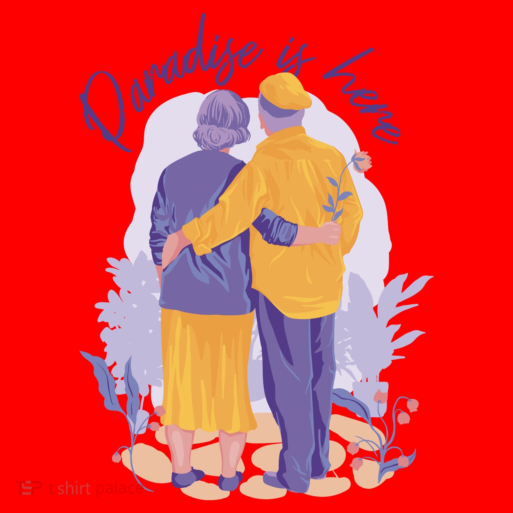 Paradise Is Here Alder Couple Santa Hat
