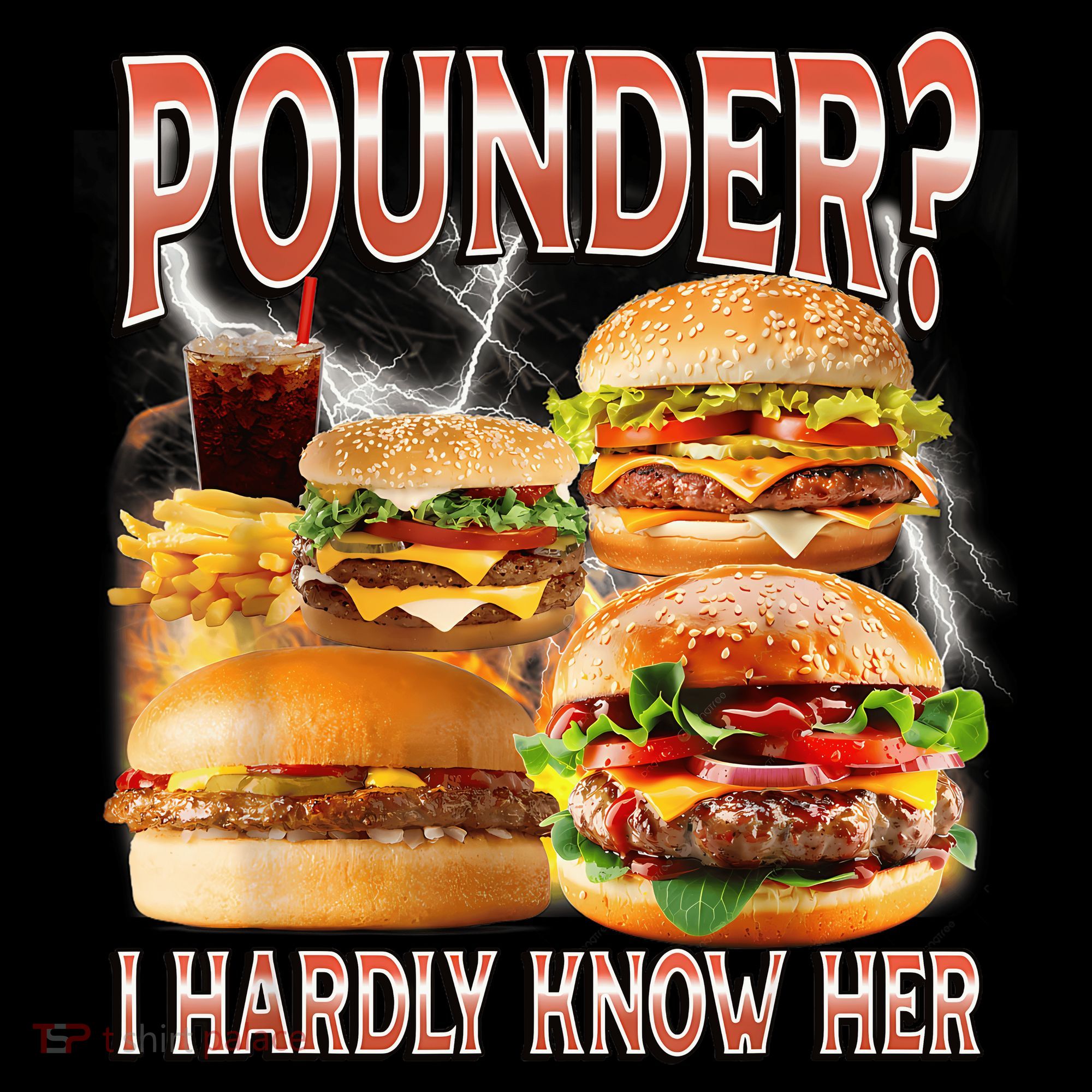 Pounder I Hardly Know Her Funny Unhinged Hamburger Meme Toddler Hoodie