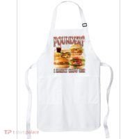 Pounder I Hardly Know Her Funny Unhinged Hamburger Meme Apron thumb 0