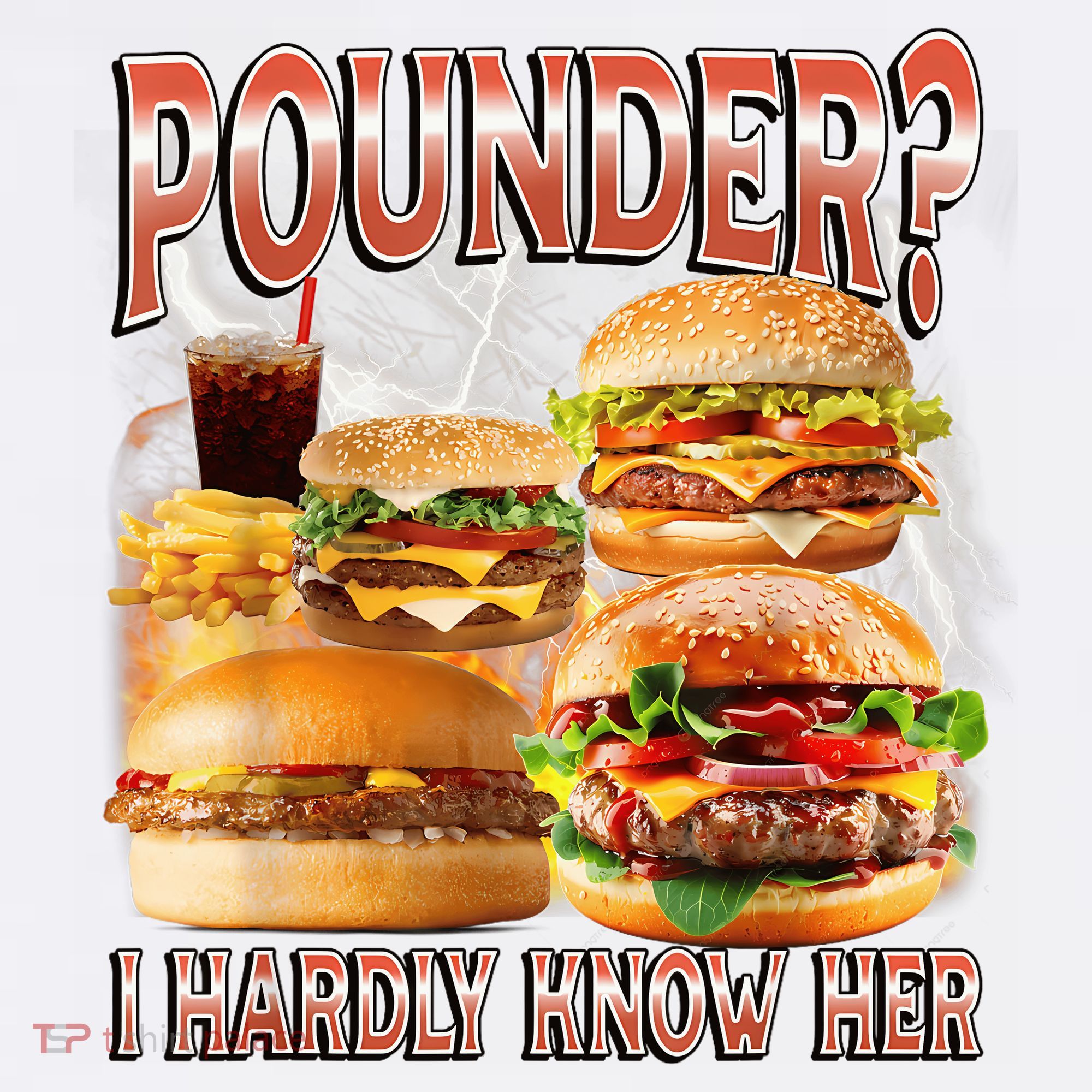 Pounder I Hardly Know Her Funny Unhinged Hamburger Meme Ornament