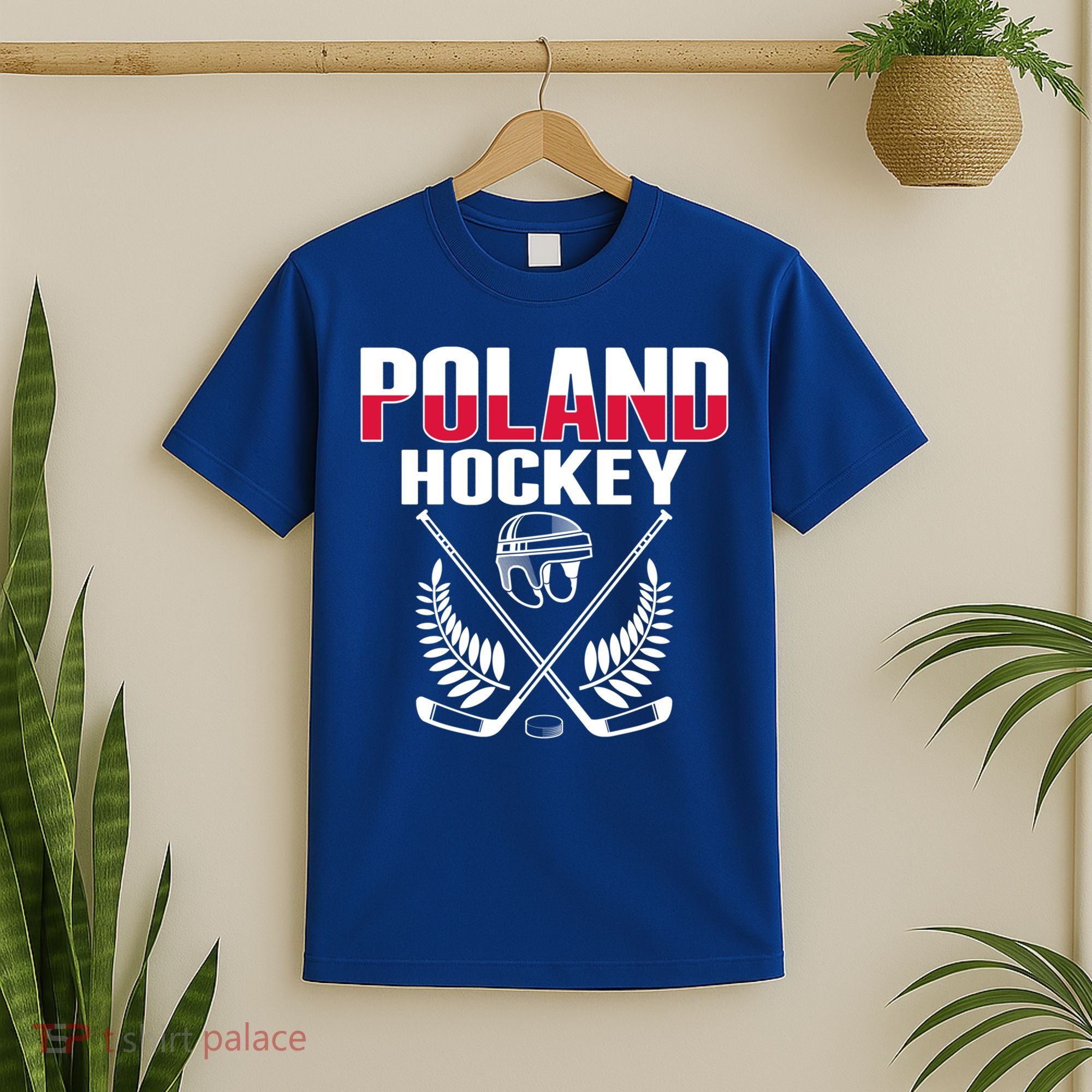 Poland Ice Hockey Fans Jersey Polish Hockey Team Supporter Gift T-Shirt