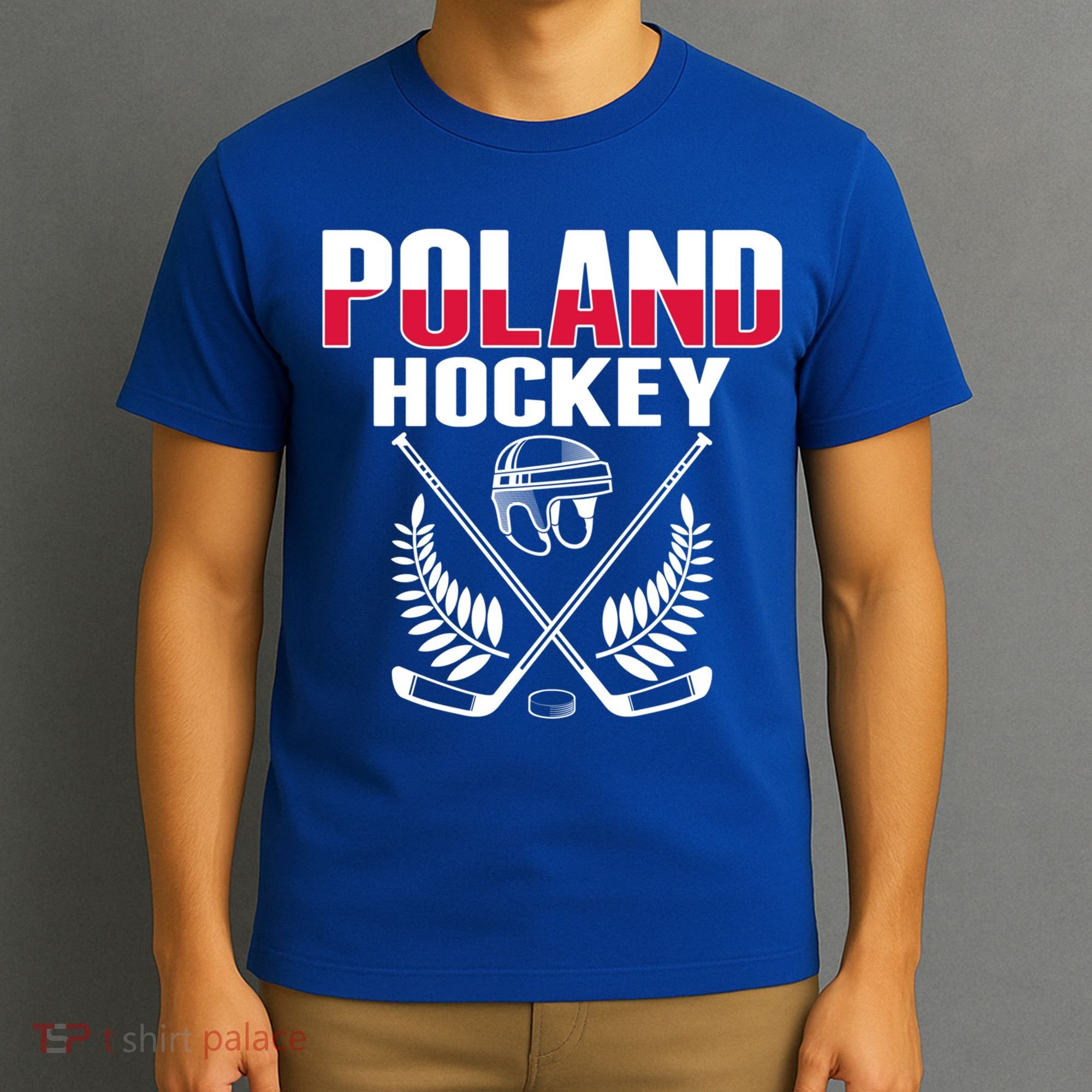 Poland Ice Hockey Fans Jersey Polish Hockey Team Supporter Gift T-Shirt