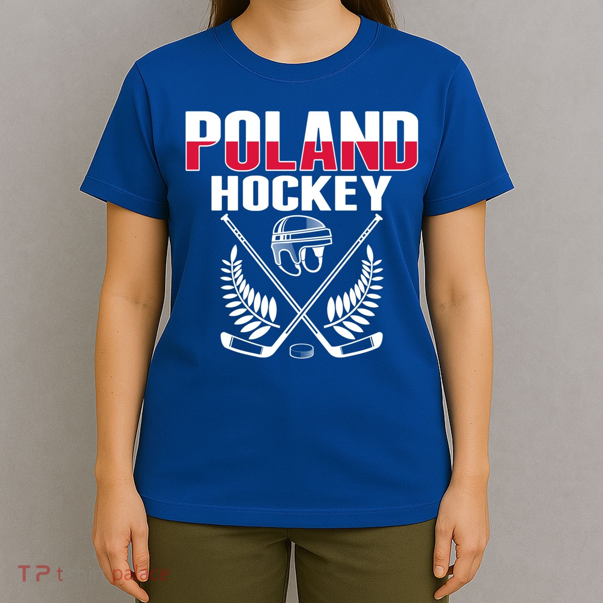 Poland Ice Hockey Fans Jersey Polish Hockey Team Supporter Gift T-Shirt
