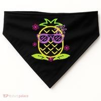 Pineapple In Hawaii S Luau Party Pineapple For A Hawaiian Party  USA-Made Doggie Bandana thumb 0