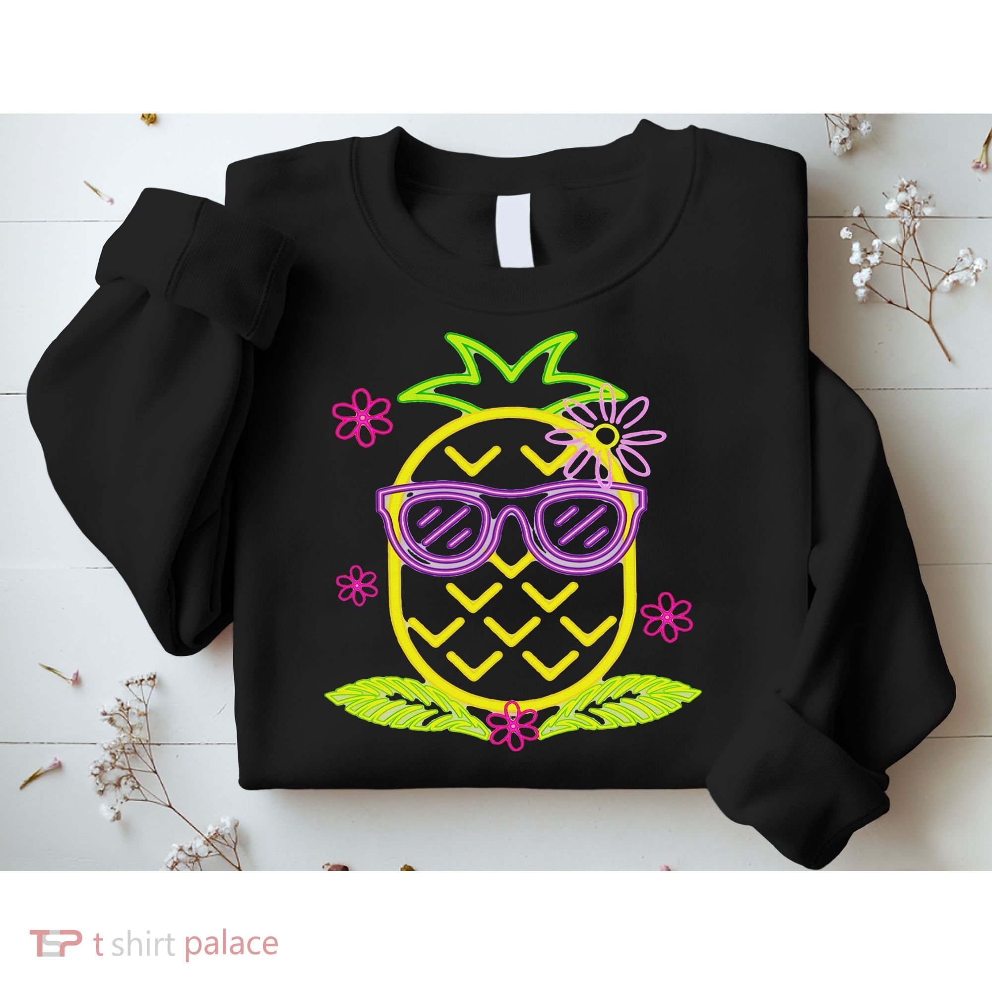 Pineapple In Hawaii S Luau Party Pineapple For A Hawaiian Party  Sweatshirt