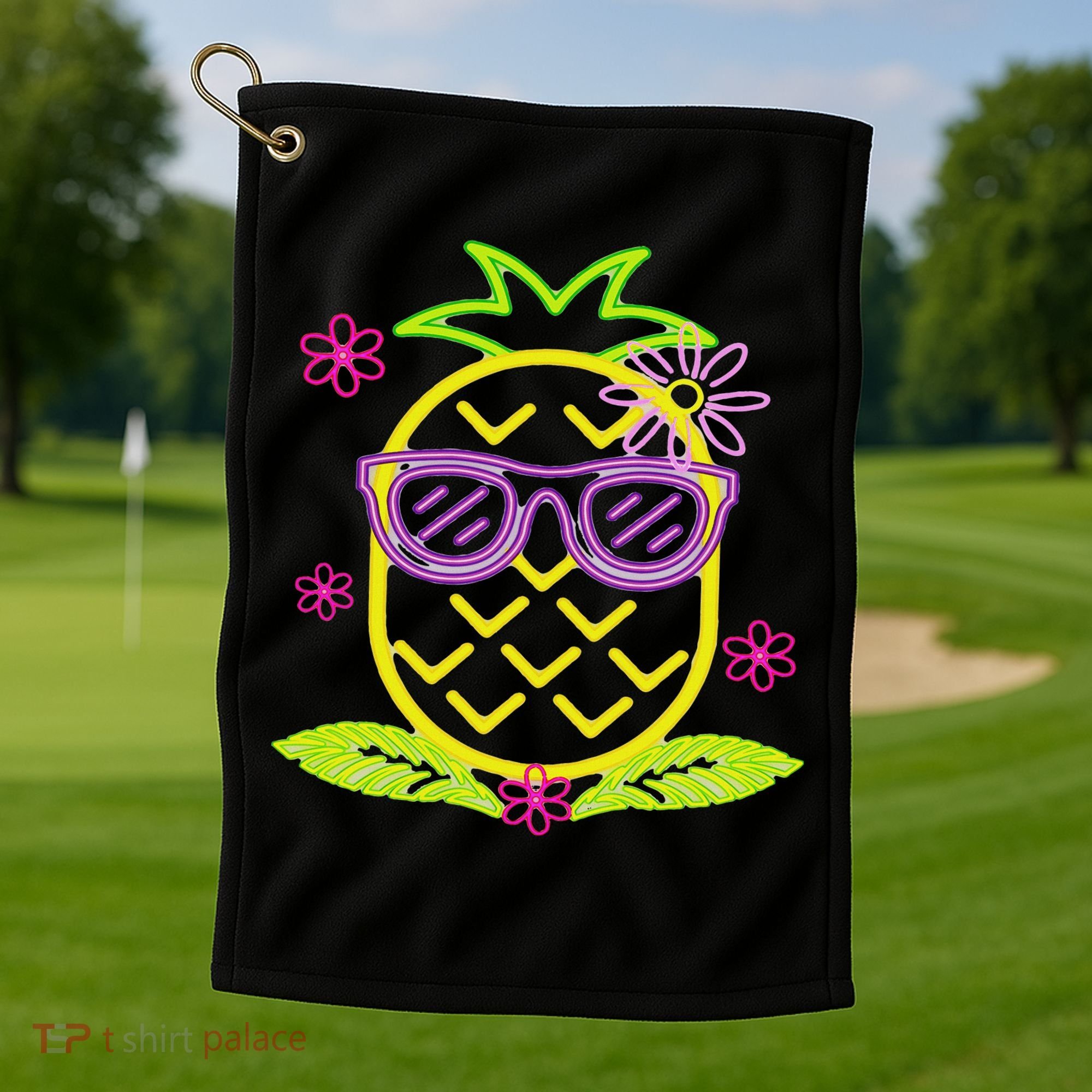 Pineapple In Hawaii S Luau Party Pineapple For A Hawaiian Party  Golf Towel