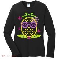 Pineapple In Hawaii S Luau Party Pineapple For A Hawaiian Party  Women's Long Sleeve Shirt thumb 0
