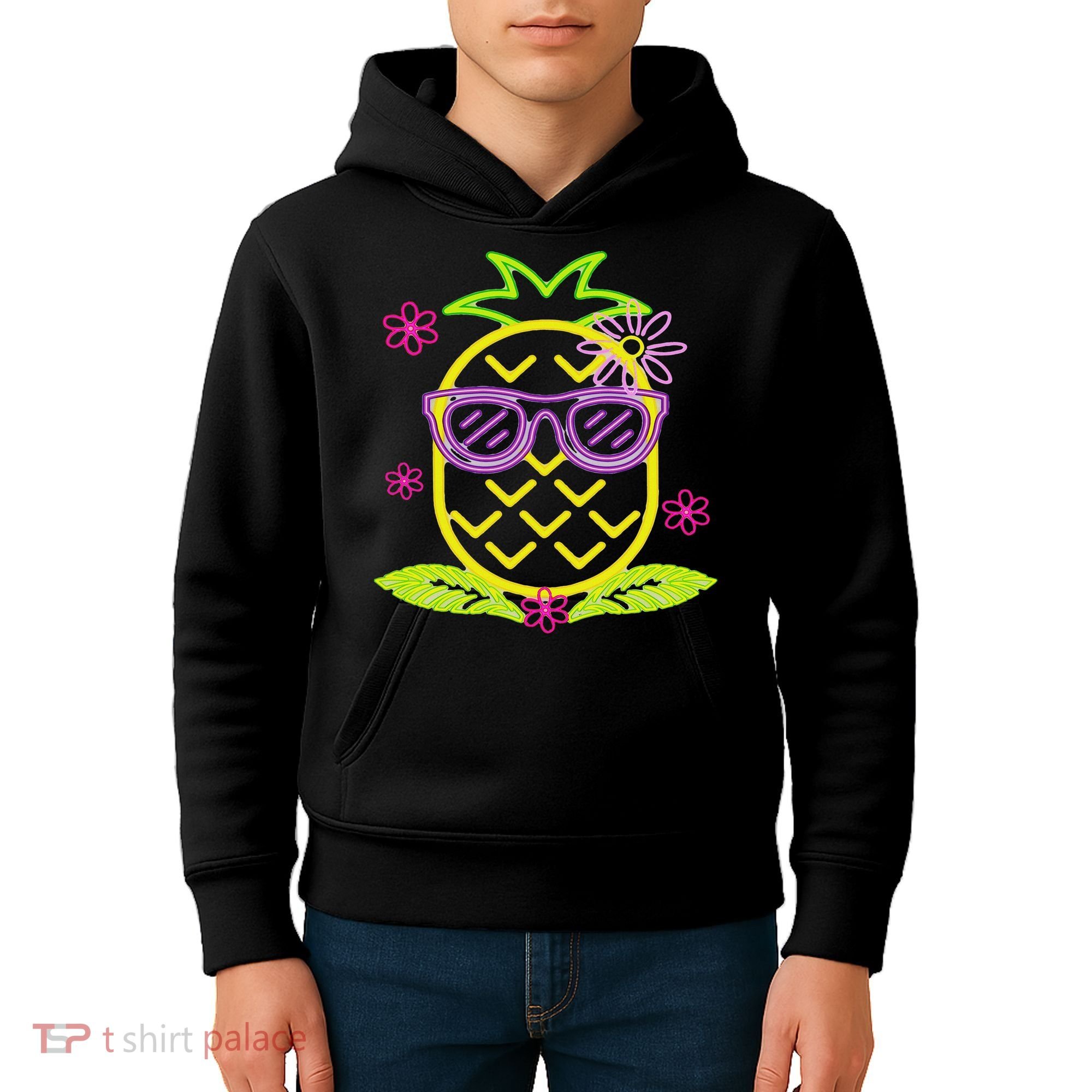 Pineapple In Hawaii S Luau Party Pineapple For A Hawaiian Party  Kids Hoodie