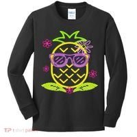 Pineapple In Hawaii S Luau Party Pineapple For A Hawaiian Party  Kids Long Sleeve Shirt thumb 0