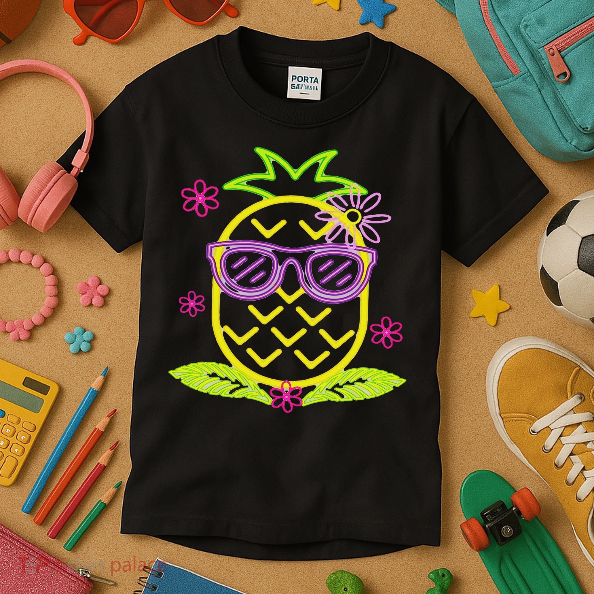 Pineapple In Hawaii S Luau Party Pineapple For A Hawaiian Party  Kids T-Shirt