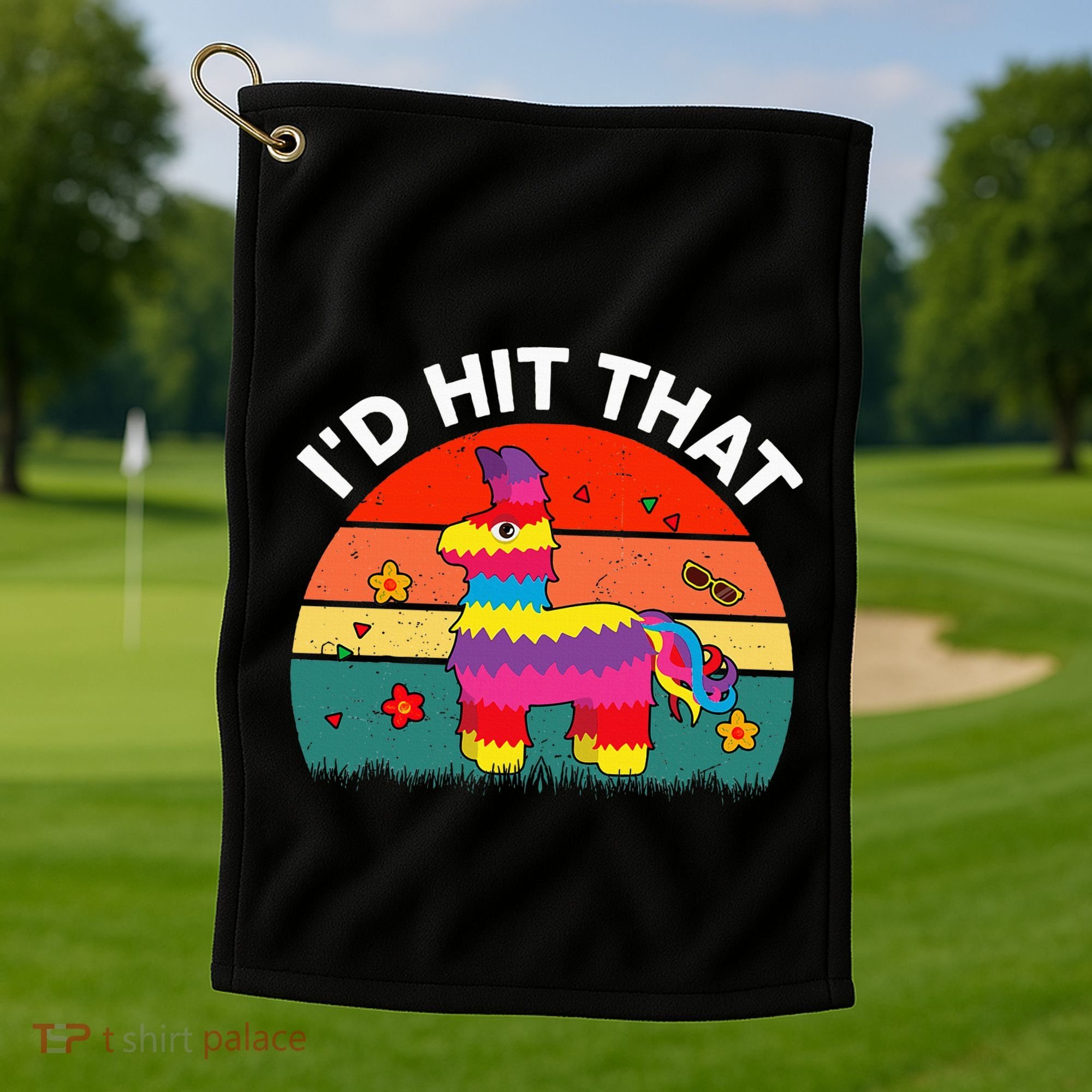 Pinata Id Hit That Cinco De Mayo Funny Mexican Golf Towel