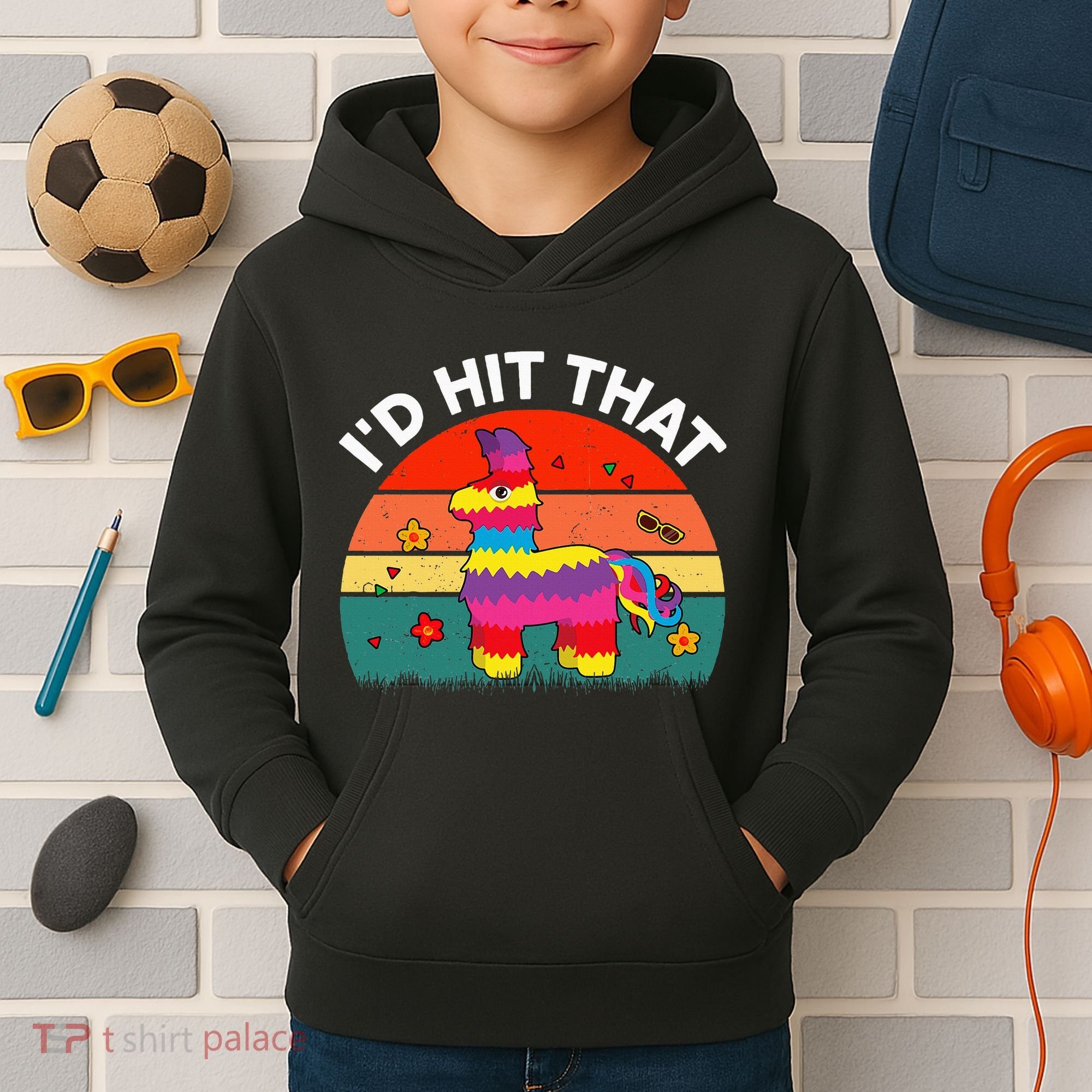 Pinata Id Hit That Cinco De Mayo Funny Mexican Kids Hoodie