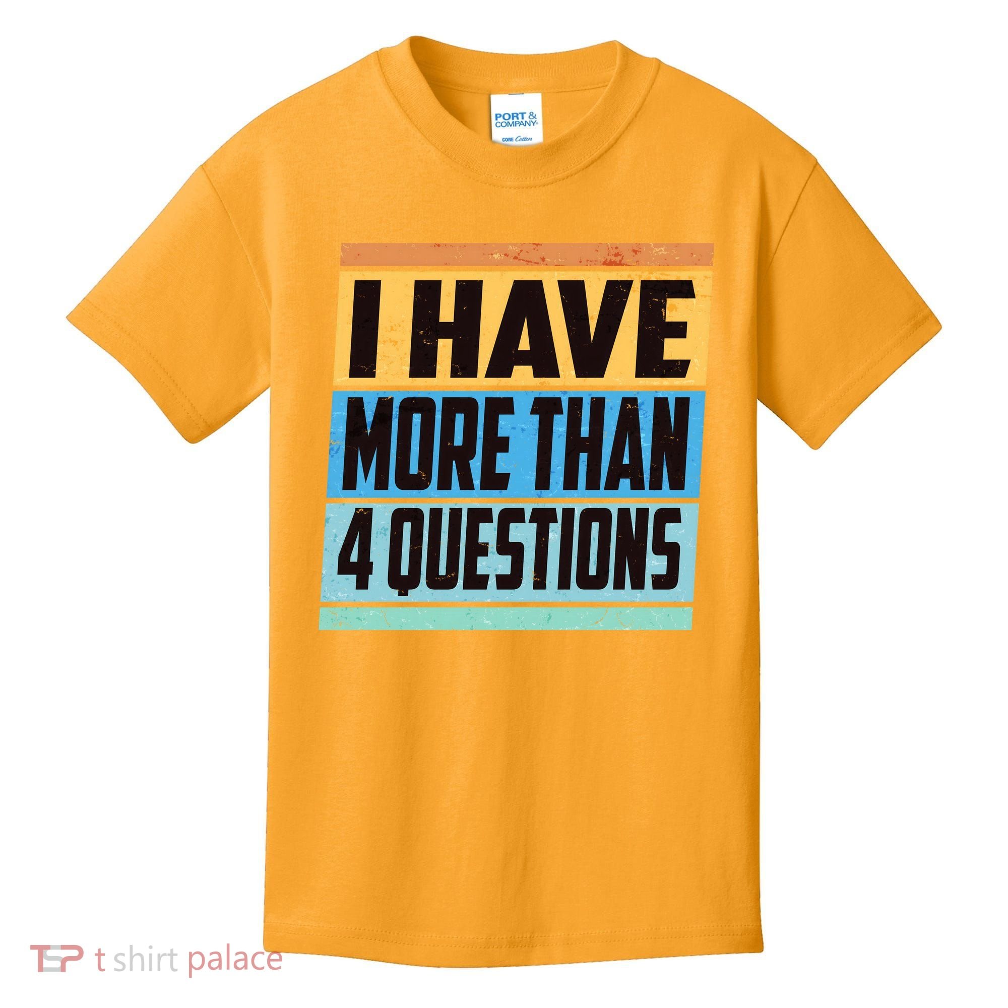 Passover I Have More Than 4 Questions Kids T-Shirt