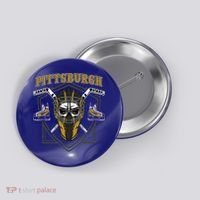 Pittsburgh Icehockey Hockey Button thumb 0