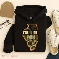 Palatine Illinois (IL) Prairie Landscape Graphic Hoodie thumb 4