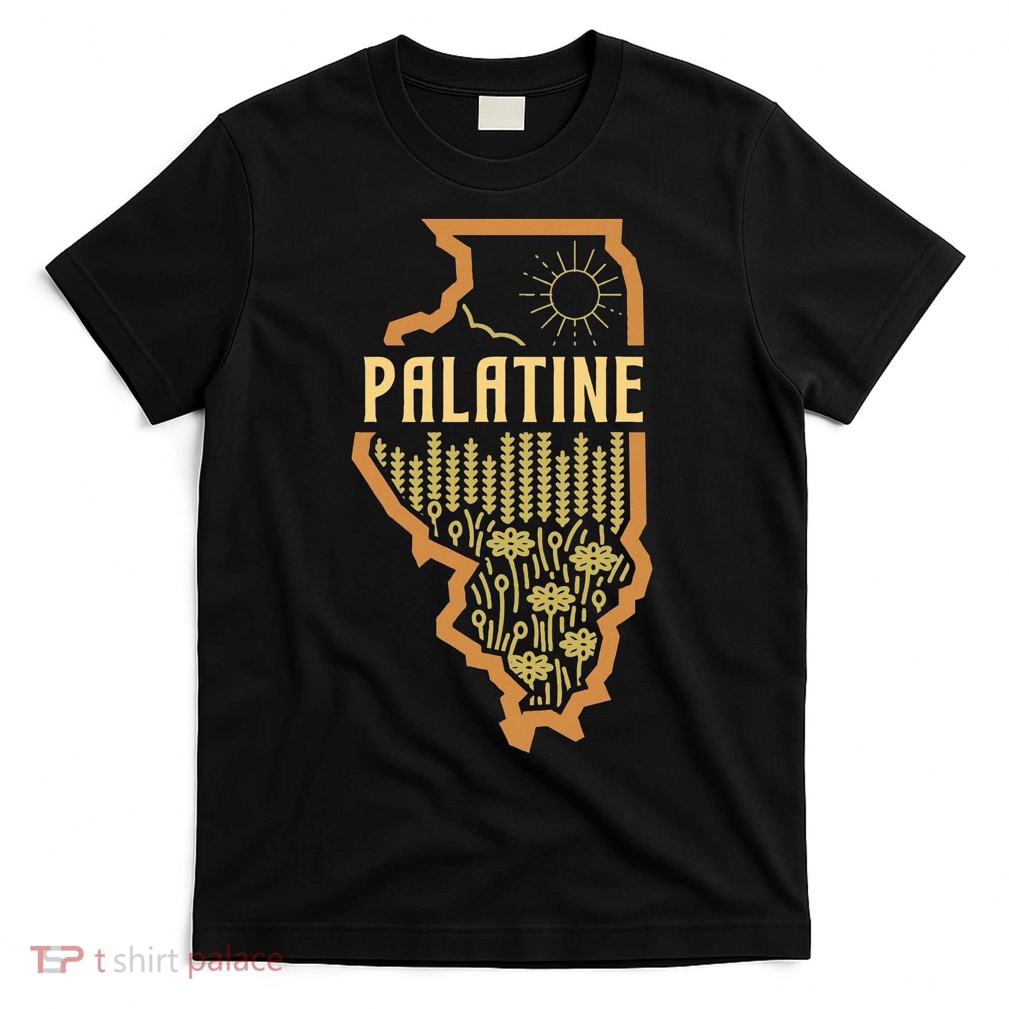 Palatine Illinois (IL) Prairie Landscape Graphic T-Shirt