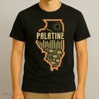 Palatine Illinois (IL) Prairie Landscape Graphic T-Shirt thumb 3