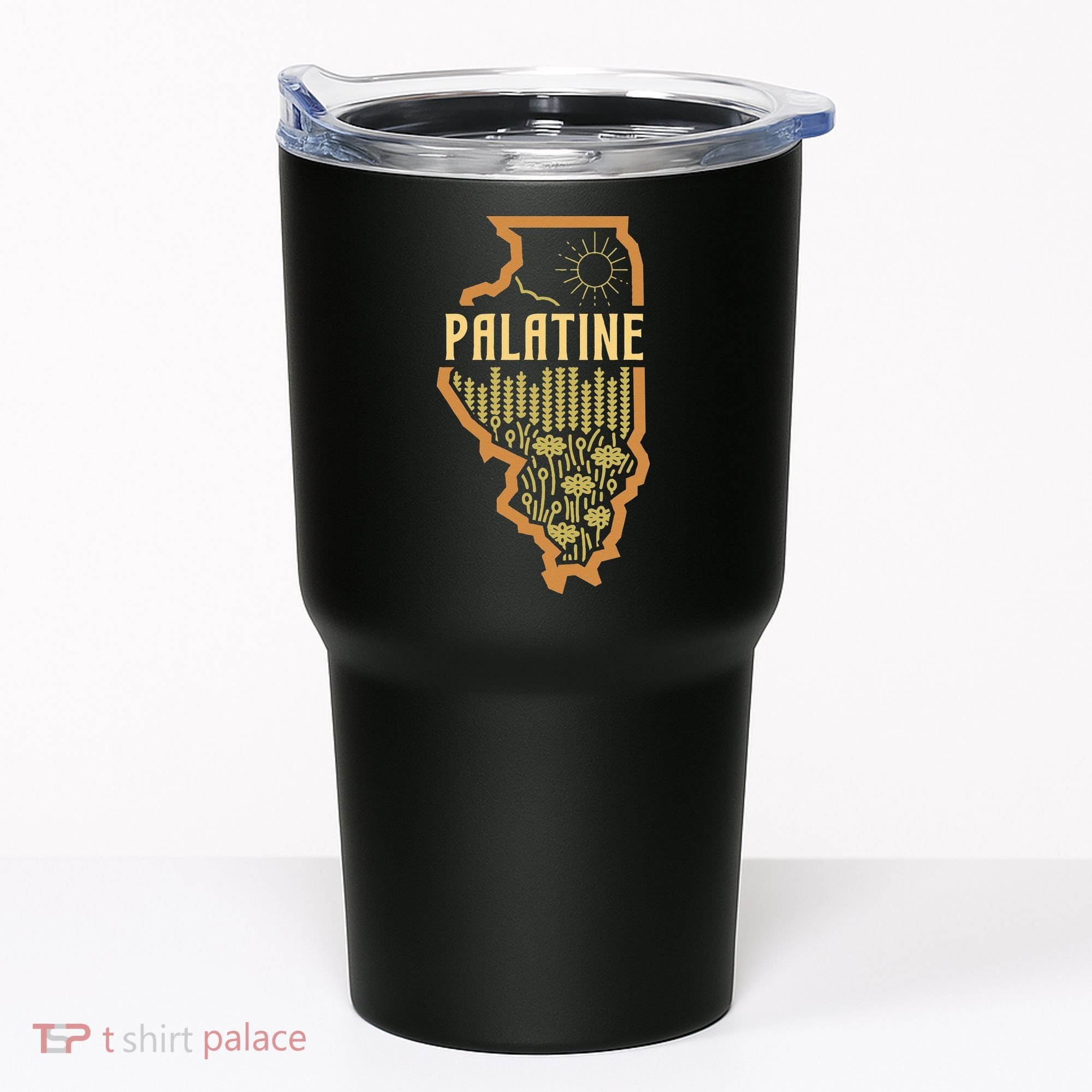 Palatine Illinois (IL) Prairie Landscape Graphic Tumbler