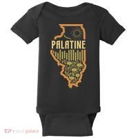 Palatine Illinois (IL) Prairie Landscape Graphic Baby Bodysuit thumb 0