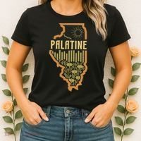 Palatine Illinois (IL) Prairie Landscape Graphic Women's T-Shirt thumb 2