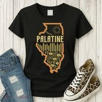 Palatine Illinois (IL) Prairie Landscape Graphic Women's T-Shirt thumb 3