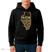 Palatine Illinois (IL) Prairie Landscape Graphic Kids Hoodie thumb 4