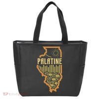 Palatine Illinois (IL) Prairie Landscape Graphic Tote Bag thumb 0