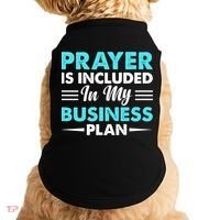 Prayer Is Included In My Business Plan Funny Boss Premium Doggie Tank thumb 0