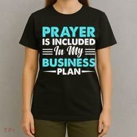 Prayer Is Included In My Business Plan Funny Boss Premium T-Shirt thumb 4