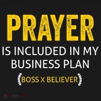 Prayer Is Included In My Business Plan - Funny Awesome Boss Apron thumb 3