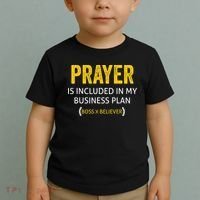 Prayer Is Included In My Business Plan - Funny Awesome Boss Toddler T-Shirt thumb 2
