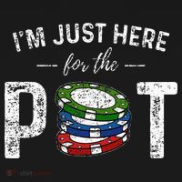 Poker I'm Just Here For The Pot Funny Women's Tank Top thumb 5