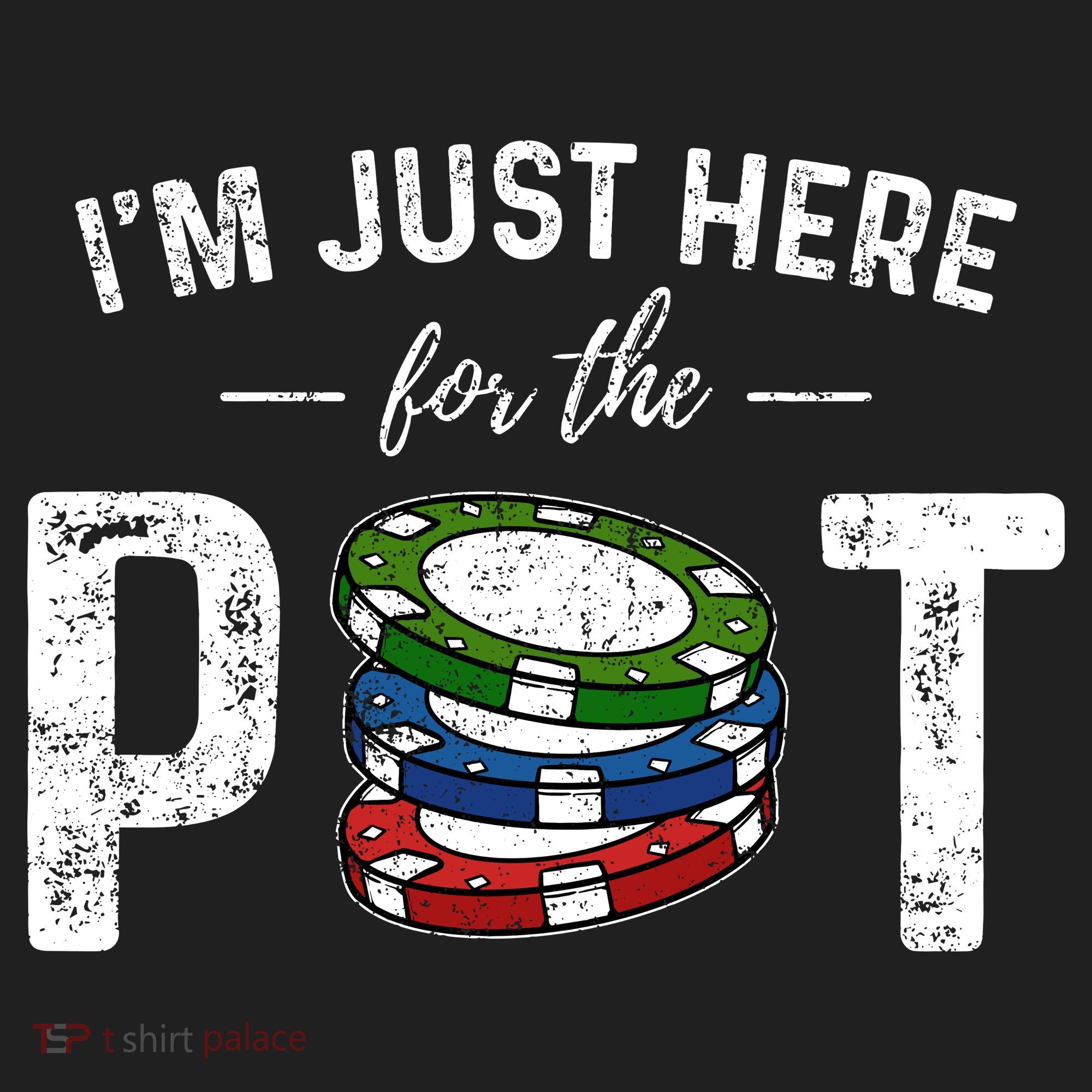 Poker IM Just Here For The Pot Funny Beanie