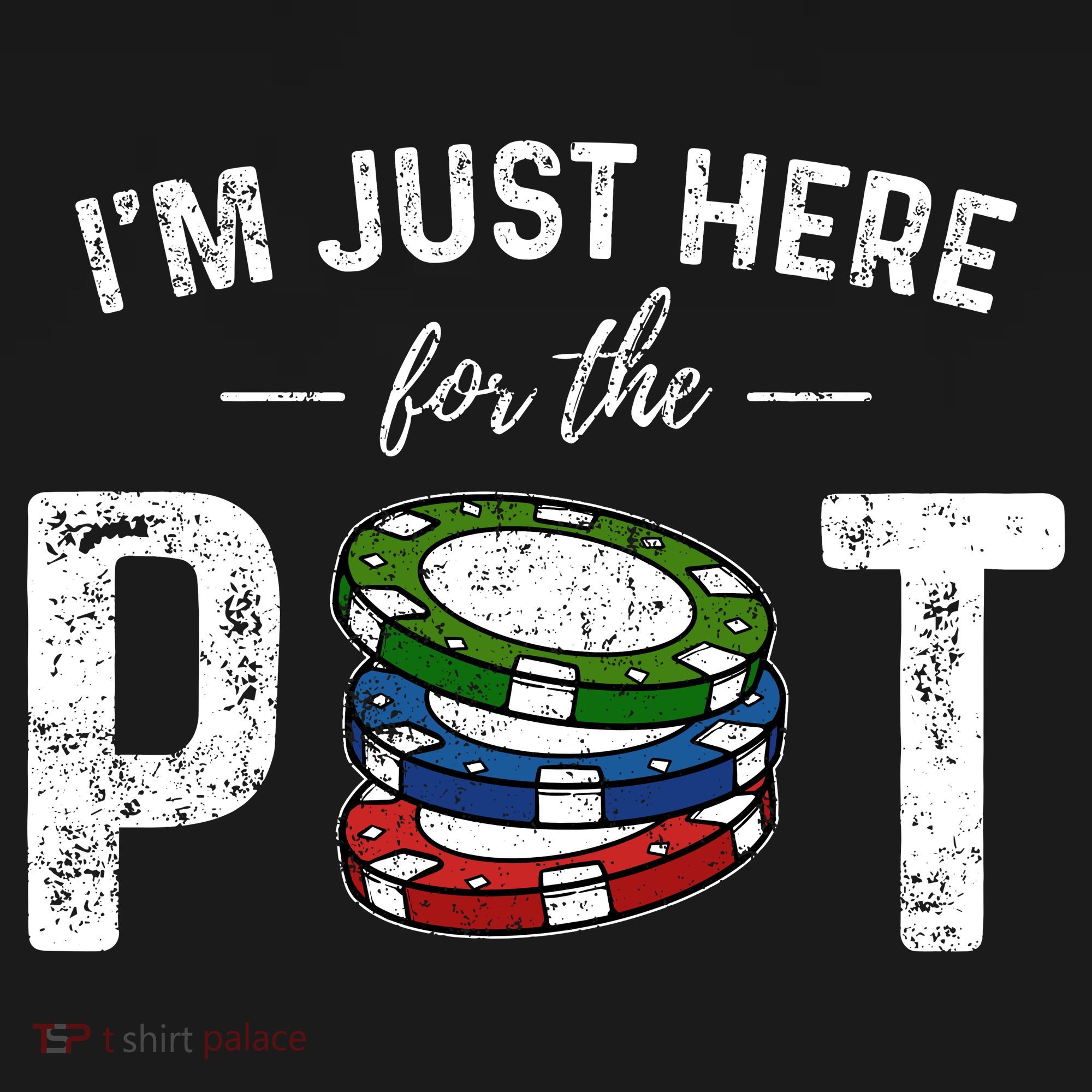 Poker IM Just Here For The Pot Funny Women's Long Sleeve Shirt
