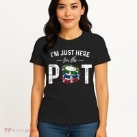 Poker IM Just Here For The Pot Funny Women's T-Shirt thumb 4