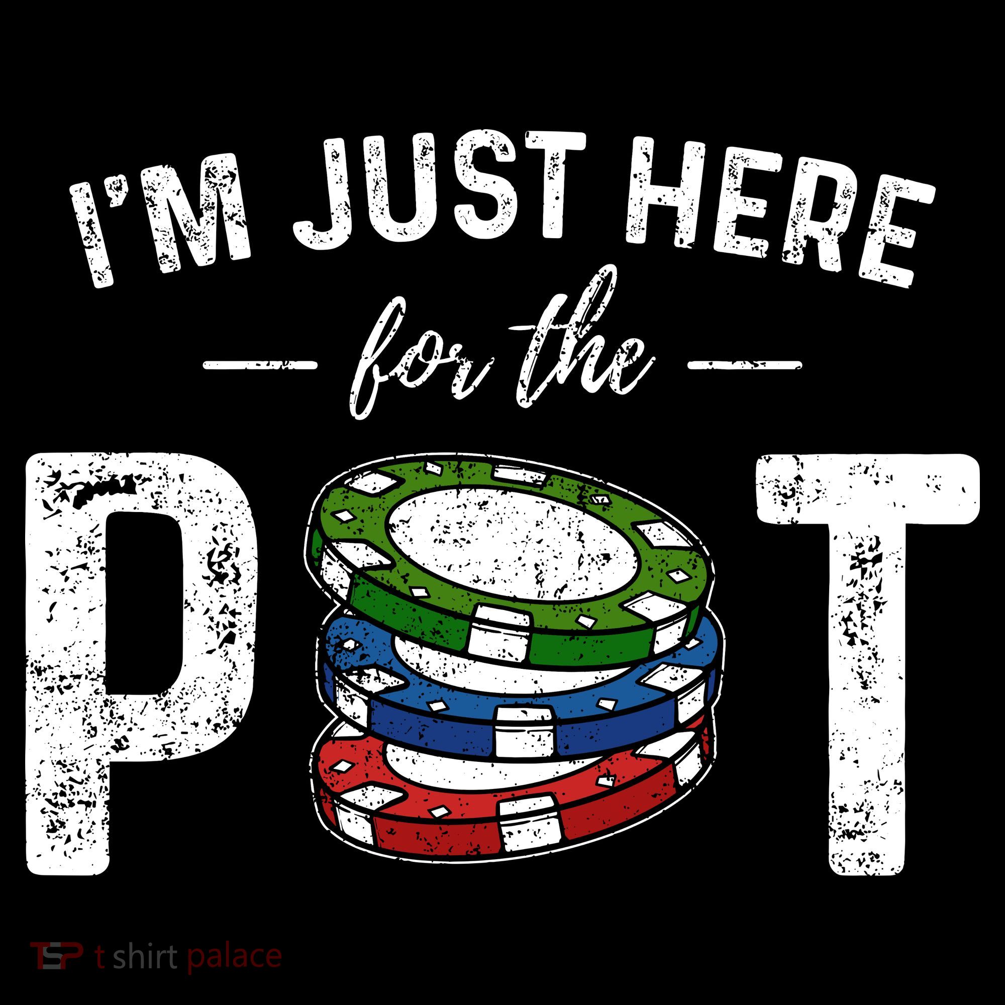 Poker IM Just Here For The Pot Funny Kids Sweatshirt