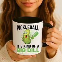 Pickleball It's Kind Of Big Dill Coffee Mug thumb 3