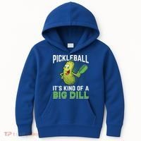 Pickleball It's Kind Of Big Dill Kids Hoodie thumb 0