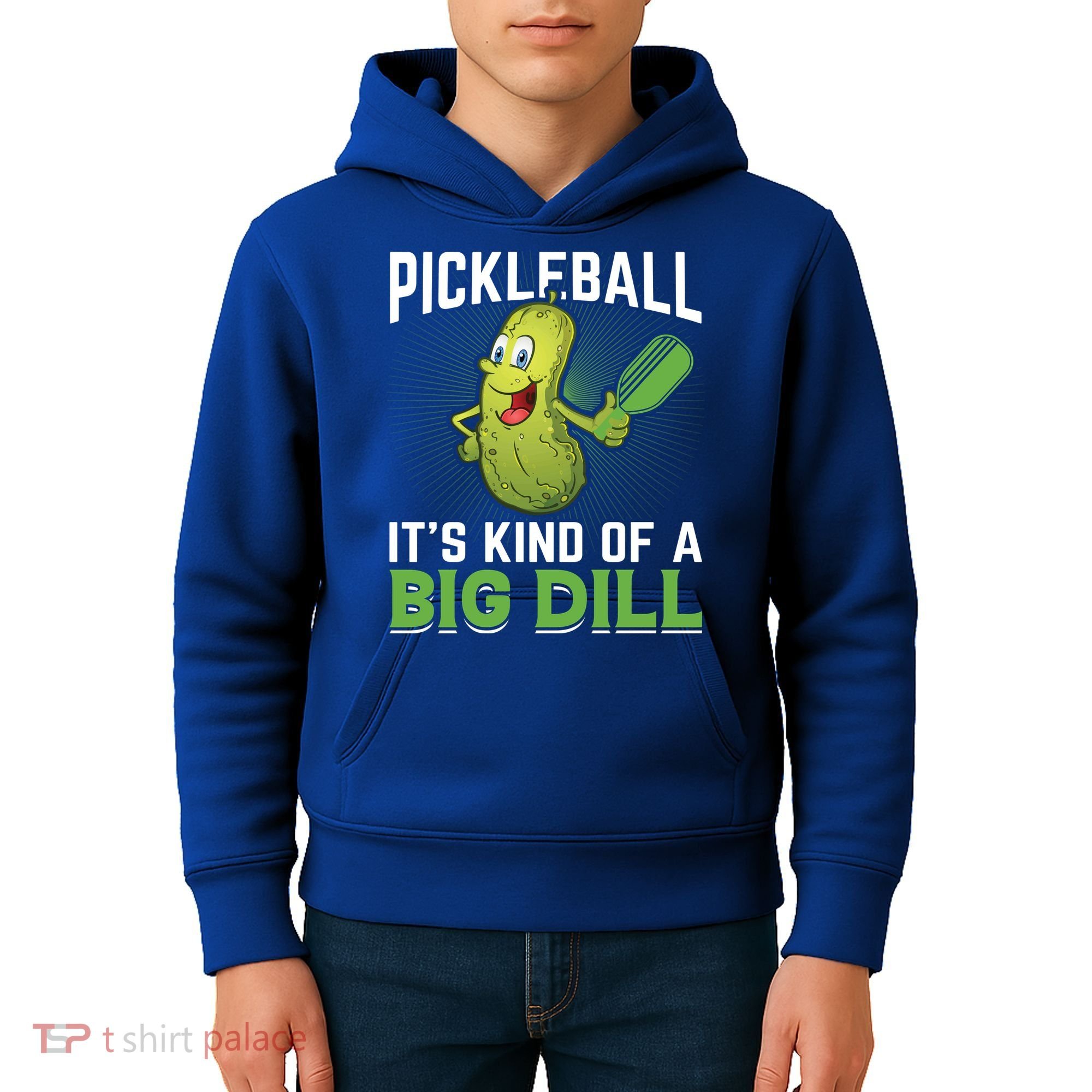 Pickleball It's Kind Of Big Dill Kids Hoodie