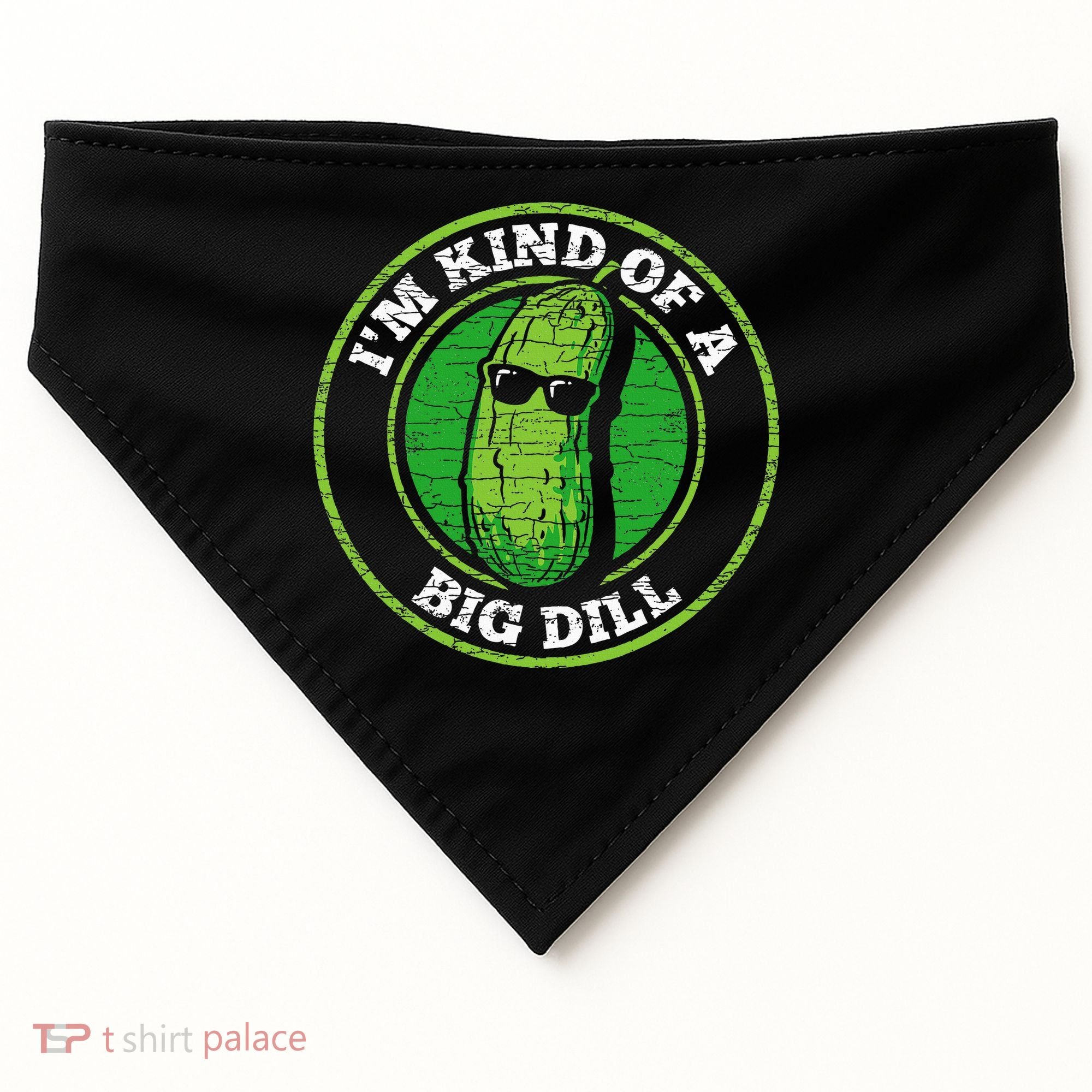 Pickle IM Kind Of A Big Dill USA-Made Doggie Bandana