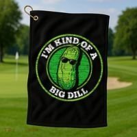 Pickle IM Kind Of A Big Dill Golf Towel thumb 1