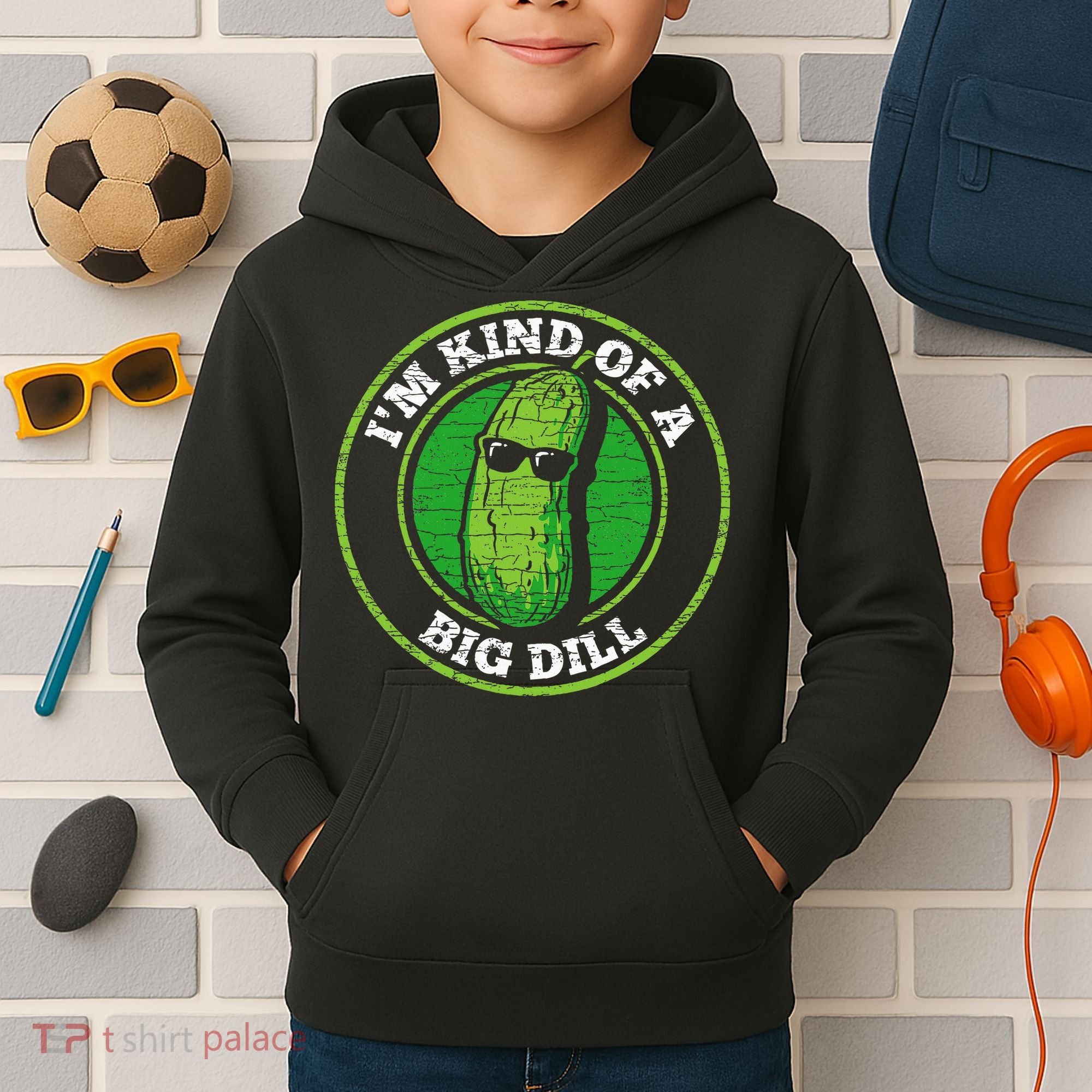 Pickle IM Kind Of A Big Dill Kids Hoodie