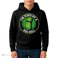 Pickle IM Kind Of A Big Dill Kids Hoodie thumb 4