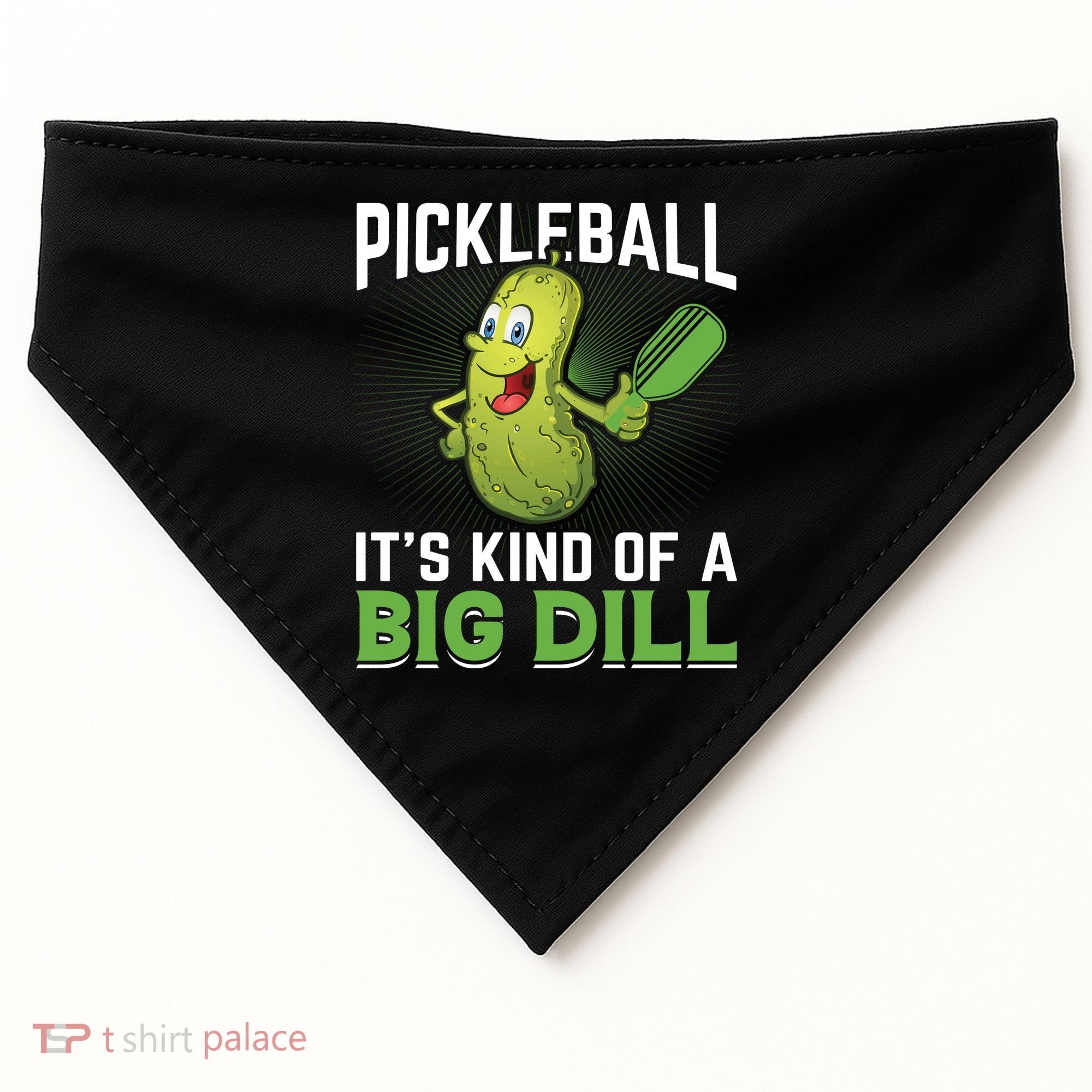 Pickleball It's Kind Of The Big Dill USA-Made Doggie Bandana