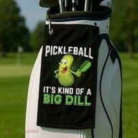 Pickleball It's Kind Of The Big Dill Golf Towel thumb 2
