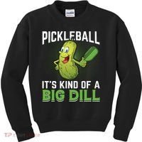 Pickleball It's Kind Of The Big Dill Kids Sweatshirt thumb 0