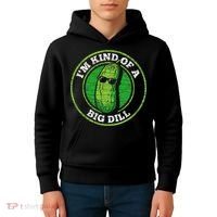 Pickle IM Kind Of A Big Dill Kids Hoodie thumb 4