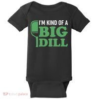 Pickleball I'm Kind of a Big Dill Baby Bodysuit thumb 0