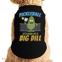 Pickleball ItS Kind Of A Big Dill Doggie Tank thumb 0